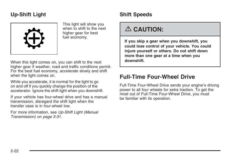 Full-time four-wheel drive, Full-time four-wheel drive -22, Caution | Hummer 2006 H3 User Manual | Page 98 / 420