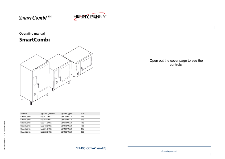 Henny Penny SMART COMBI FM05-061-A User Manual | 80 pages