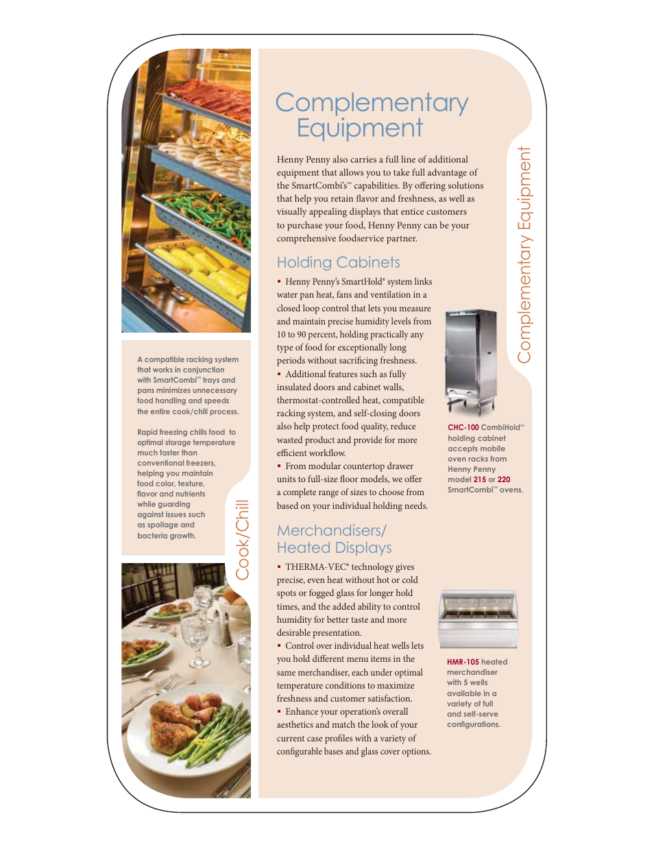 Complementary equipment, Co o k/ c hi ll, Holding cabinets | Merchandisers/ heated displays | Henny Penny SmartCombi GSC-120 Gas User Manual | Page 11 / 12