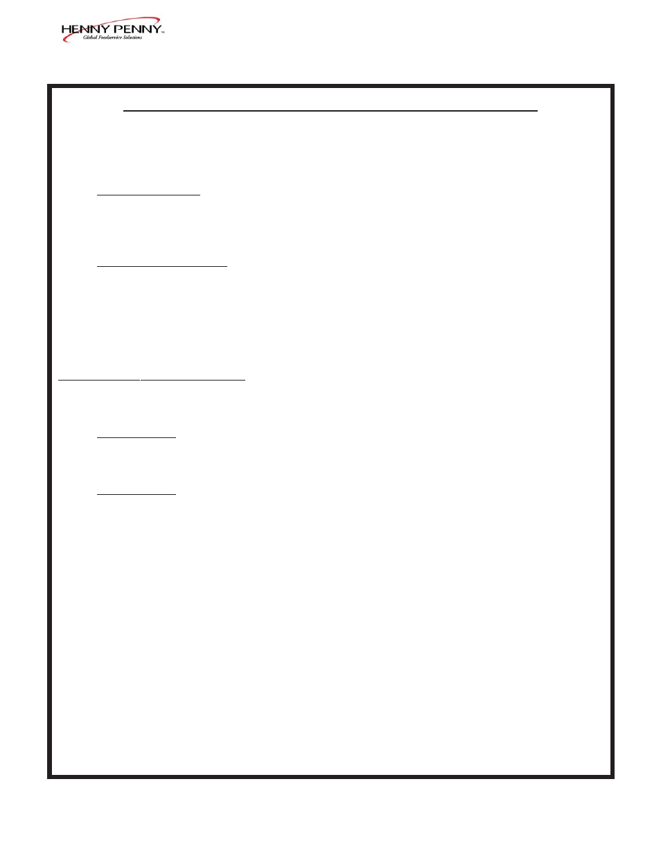 Limited warranty for henny penny appliances | Henny Penny HHC-993 User Manual | Page 2 / 28