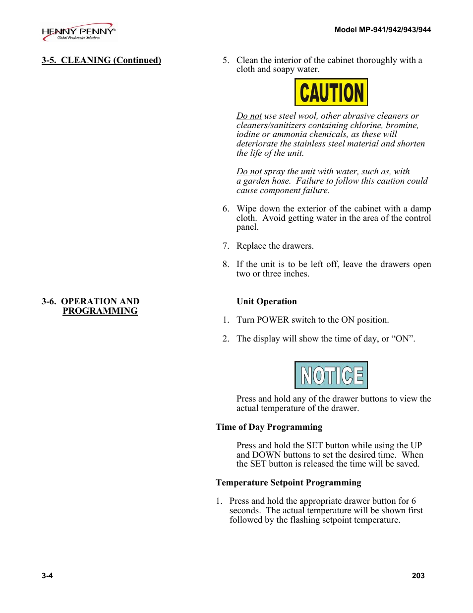 Henny Penny MP-944 User Manual | Page 13 / 18