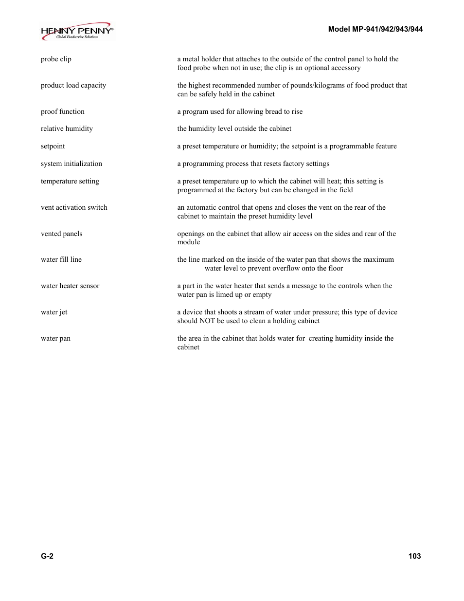 Henny Penny MP-944 User Manual | Page 17 / 18