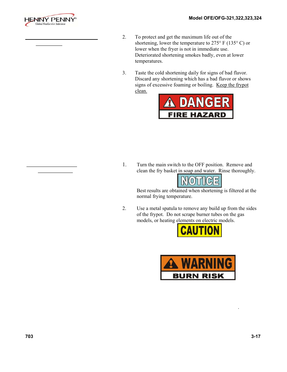 Henny Penny OEA/OGA-323 User Manual | Page 37 / 78