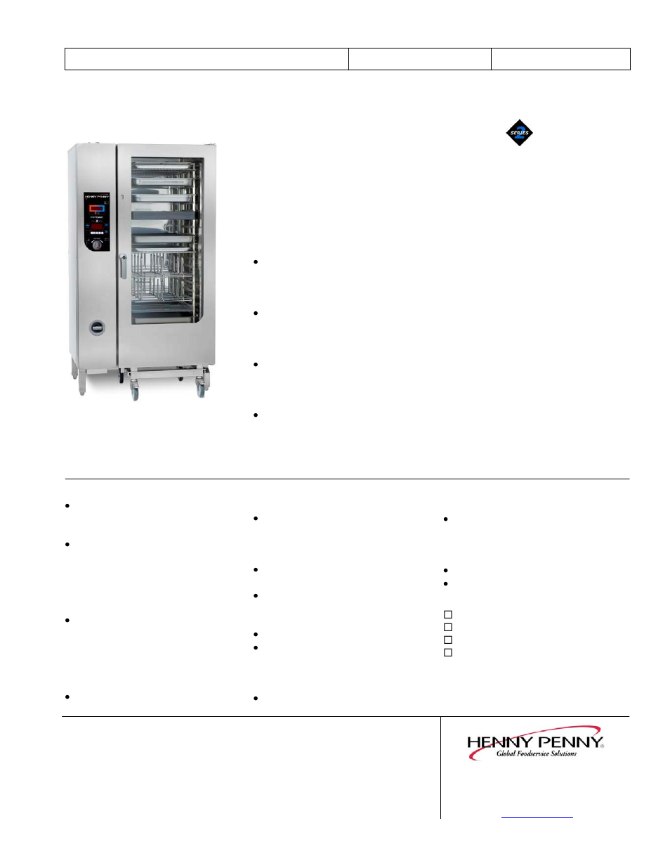 Henny Penny GSC-220 User Manual | 2 pages