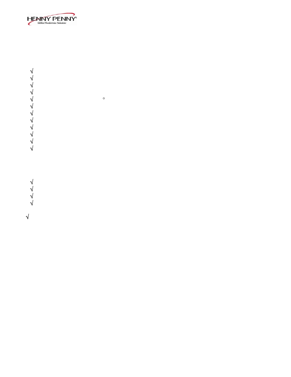 Henny Penny OFE-321 User Manual | Page 29 / 46
