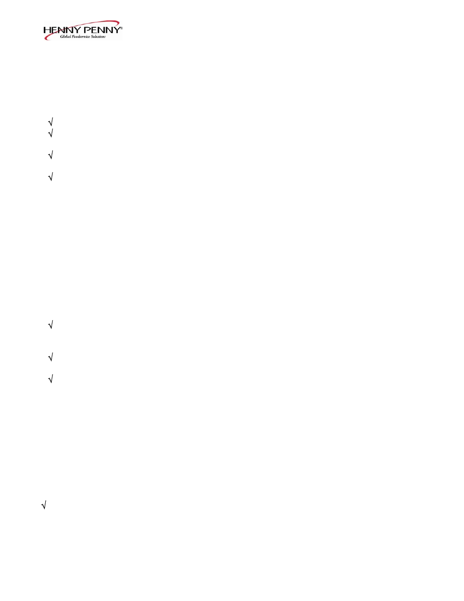 Henny Penny OFE-321 User Manual | Page 45 / 46