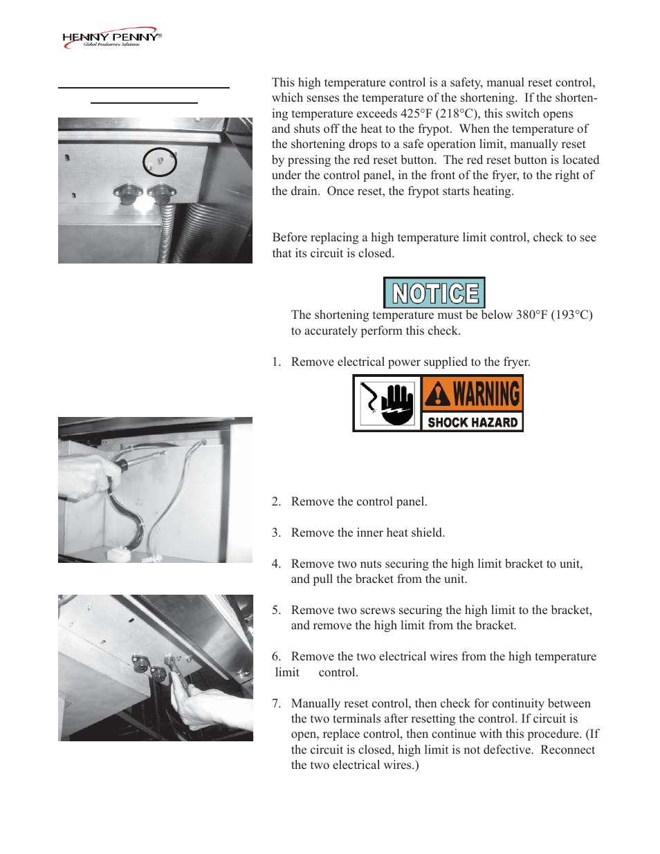 Henny Penny PFE-592 User Manual | Page 18 / 80