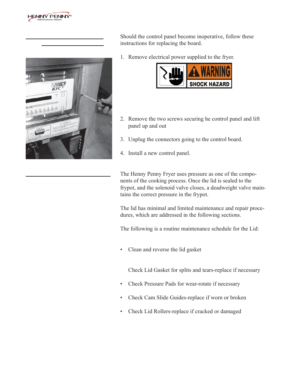 Henny Penny PFE-592 User Manual | Page 23 / 80