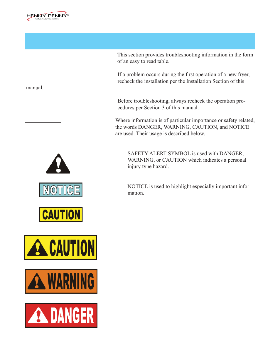 Henny Penny PFE-592 User Manual | Page 5 / 80