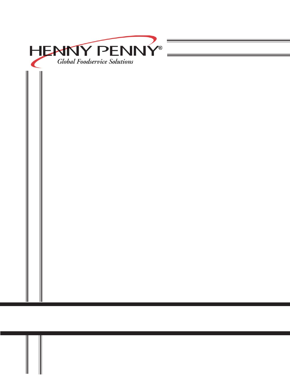 Henny Penny HUMIDIFIED COUNTER WARMER HCW-8 User Manual | 26 pages