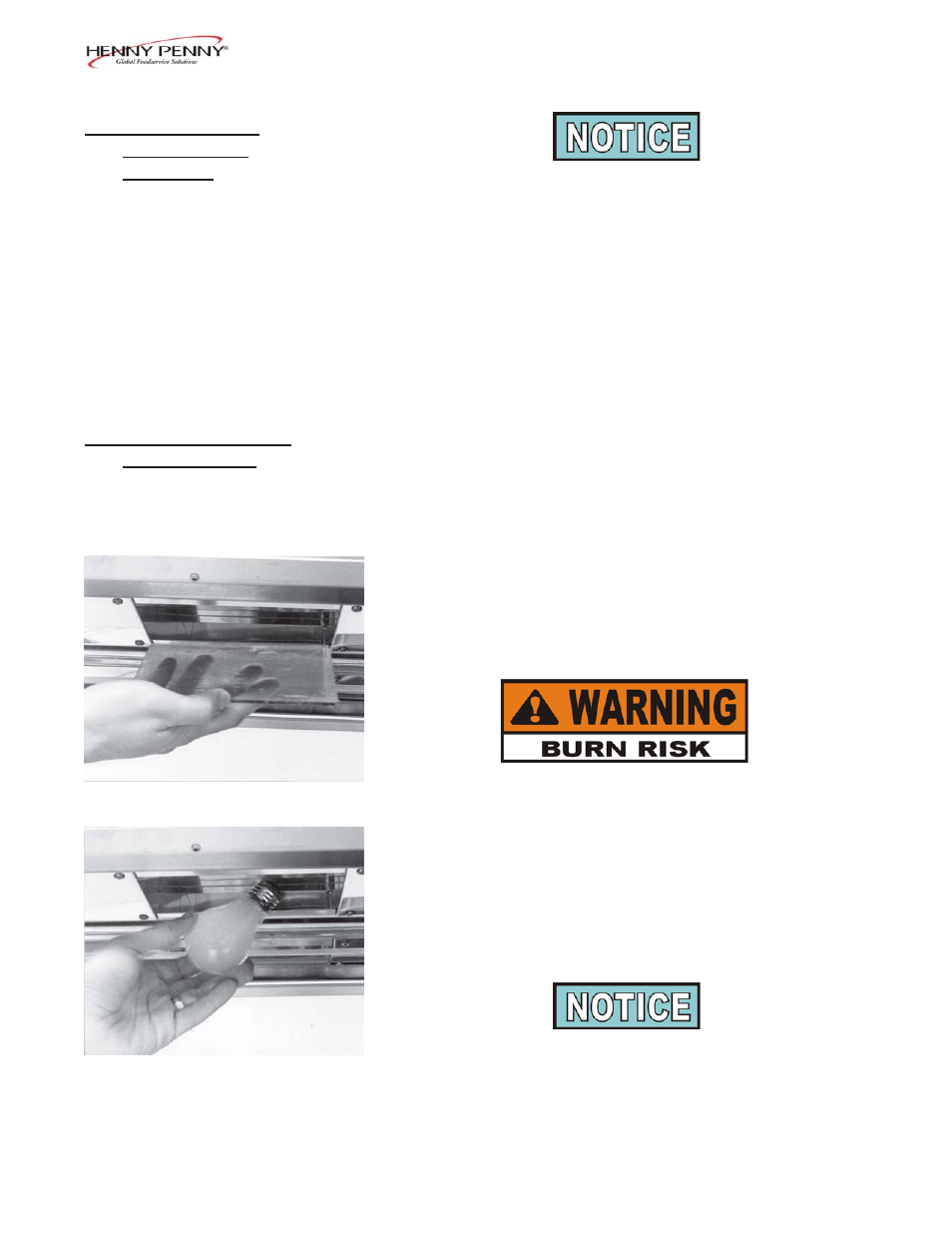 Henny Penny HUMIDIFIED COUNTER WARMER HCW-8 User Manual | Page 12 / 26