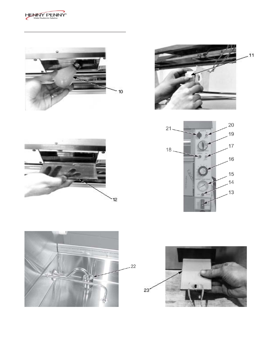 Henny Penny HUMIDIFIED COUNTER WARMER HCW-8 User Manual | Page 17 / 26