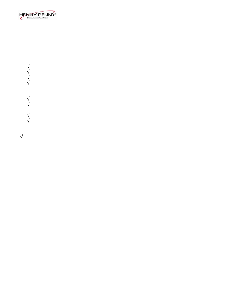 Henny Penny HCD-930/932 User Manual | Page 13 / 17