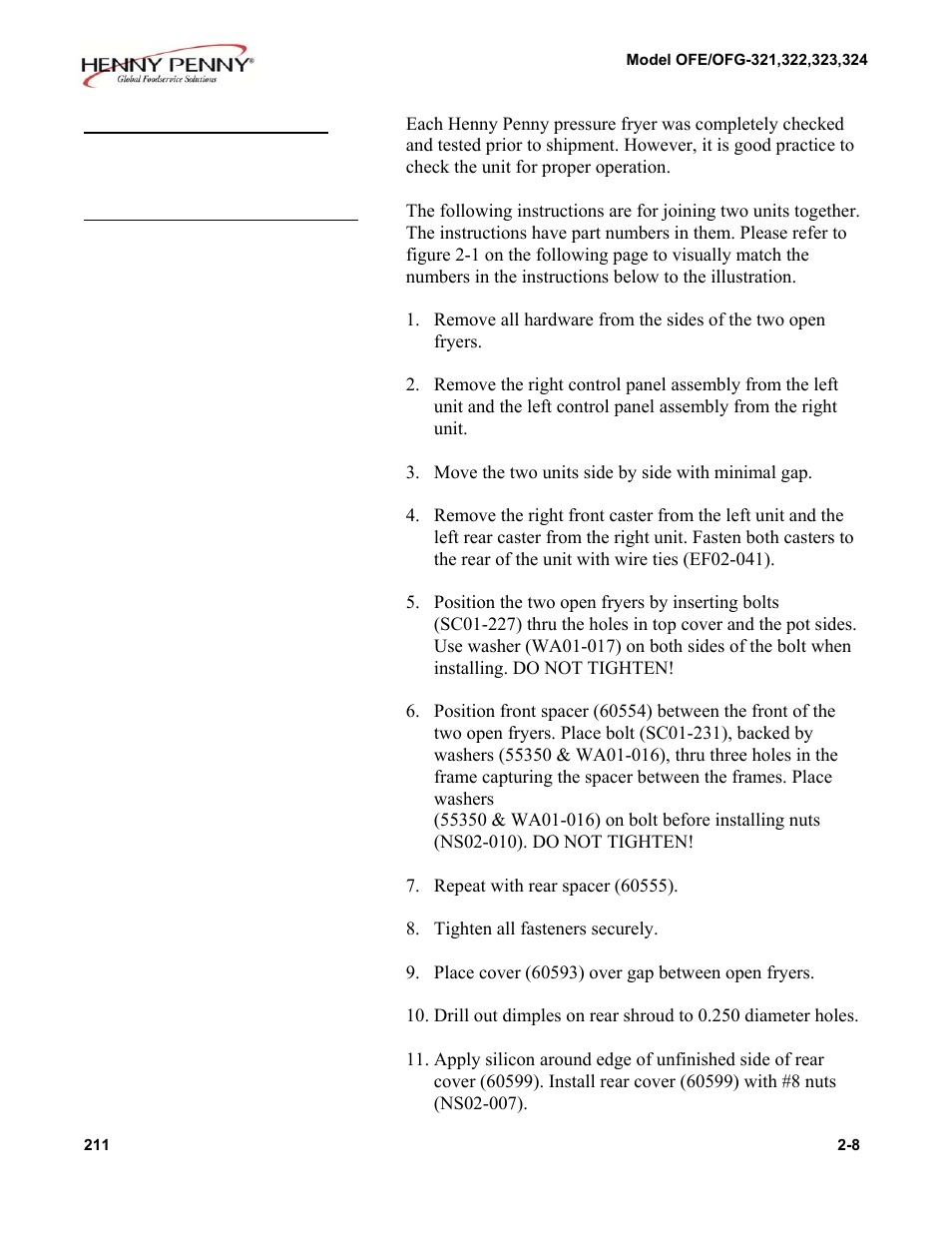 Henny Penny 323 User Manual | Page 8 / 11
