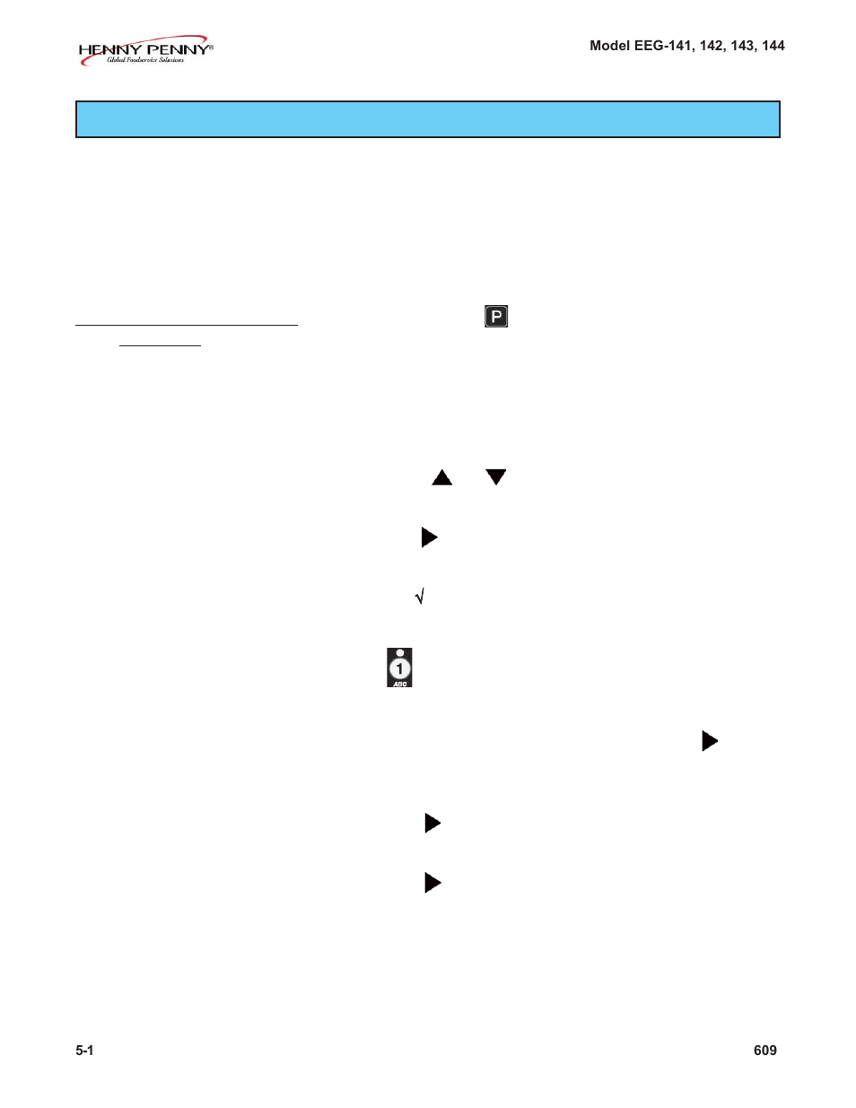 Henny Penny EVOLUTION ELITE EEG-141 User Manual | Page 54 / 72