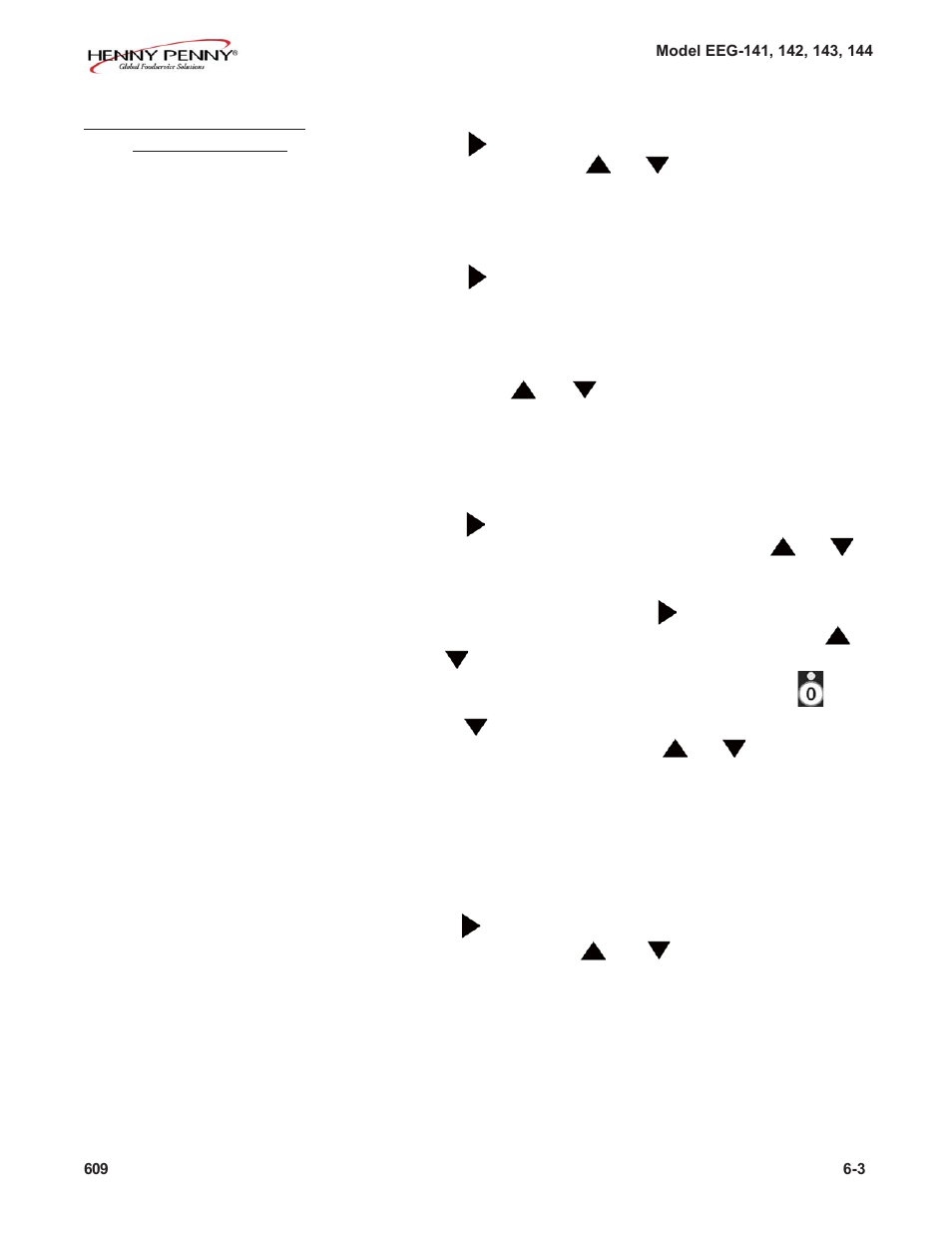 Henny Penny EVOLUTION ELITE EEG-141 User Manual | Page 59 / 72