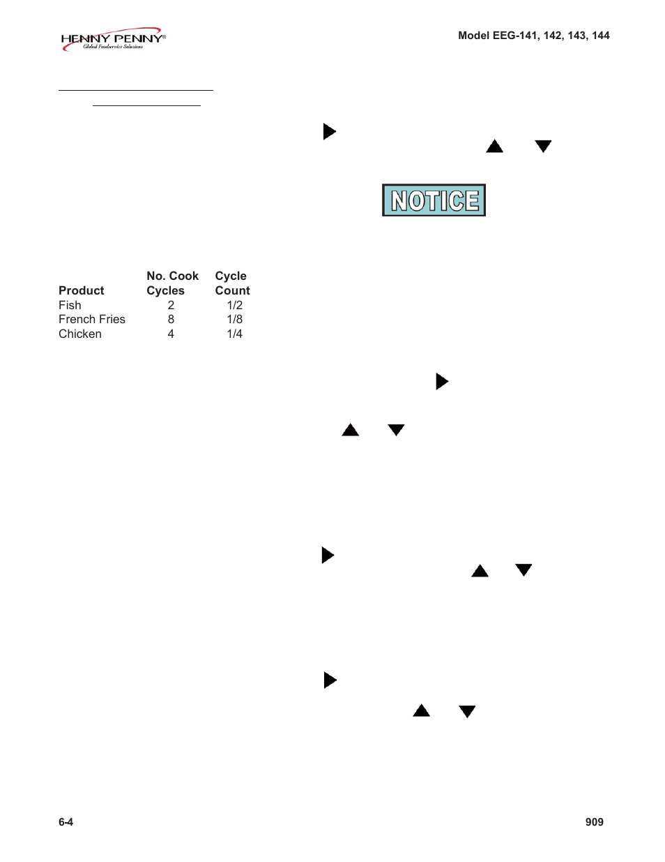 Henny Penny EVOLUTION ELITE EEG-141 User Manual | Page 60 / 72