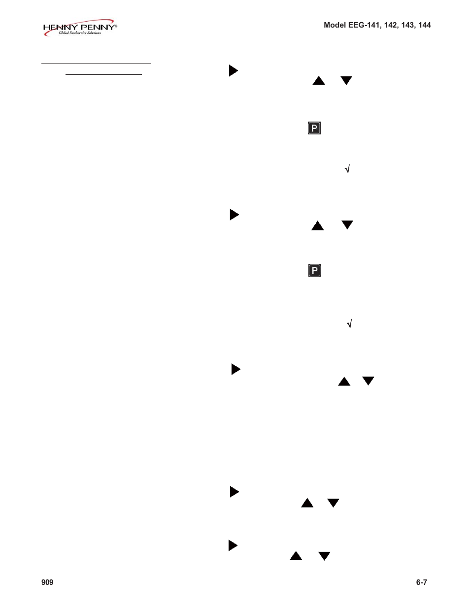 Henny Penny EVOLUTION ELITE EEG-141 User Manual | Page 63 / 72