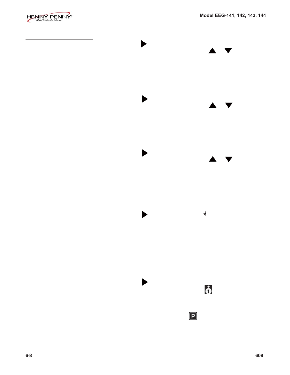 Henny Penny EVOLUTION ELITE EEG-141 User Manual | Page 64 / 72