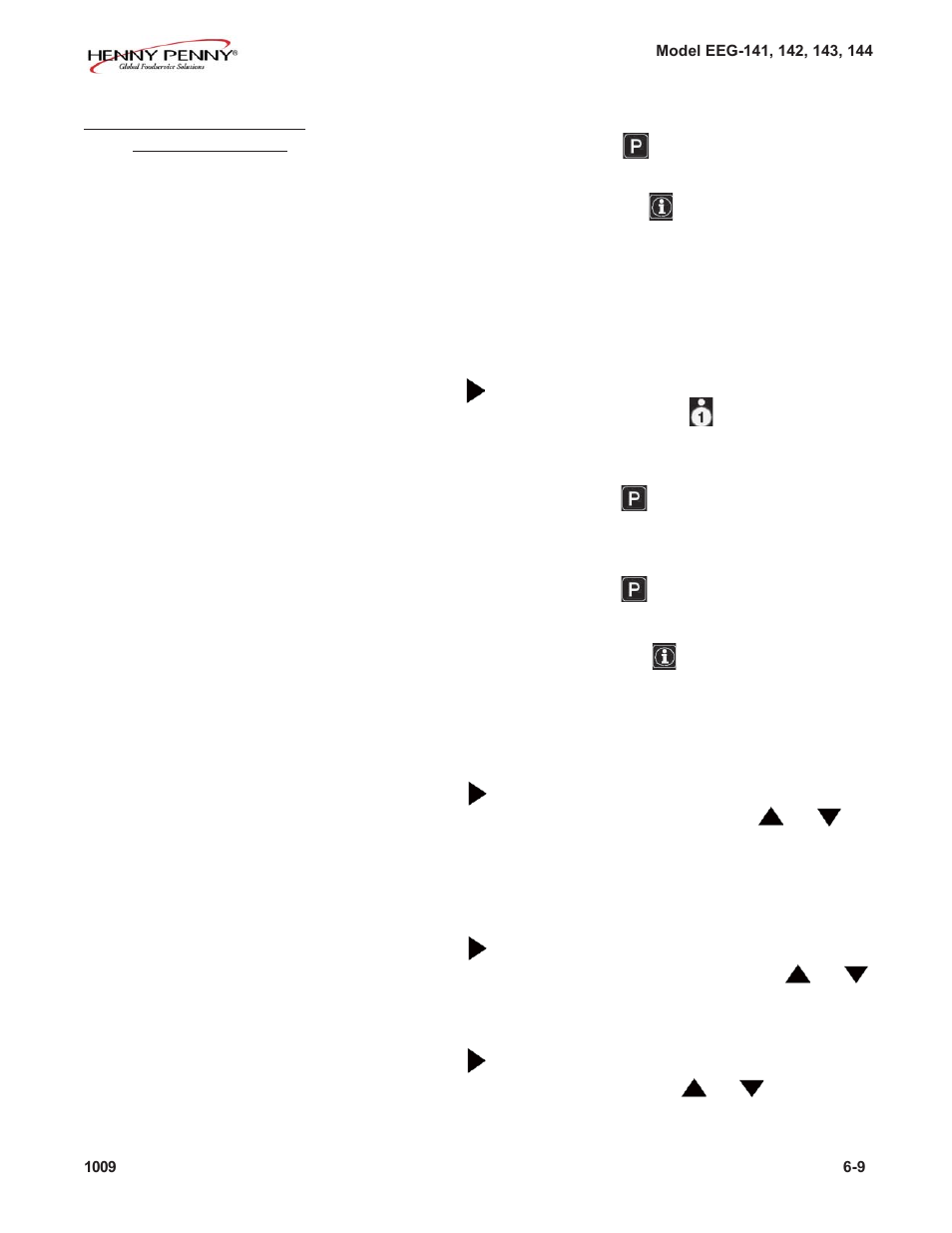 Henny Penny EVOLUTION ELITE EEG-141 User Manual | Page 65 / 72