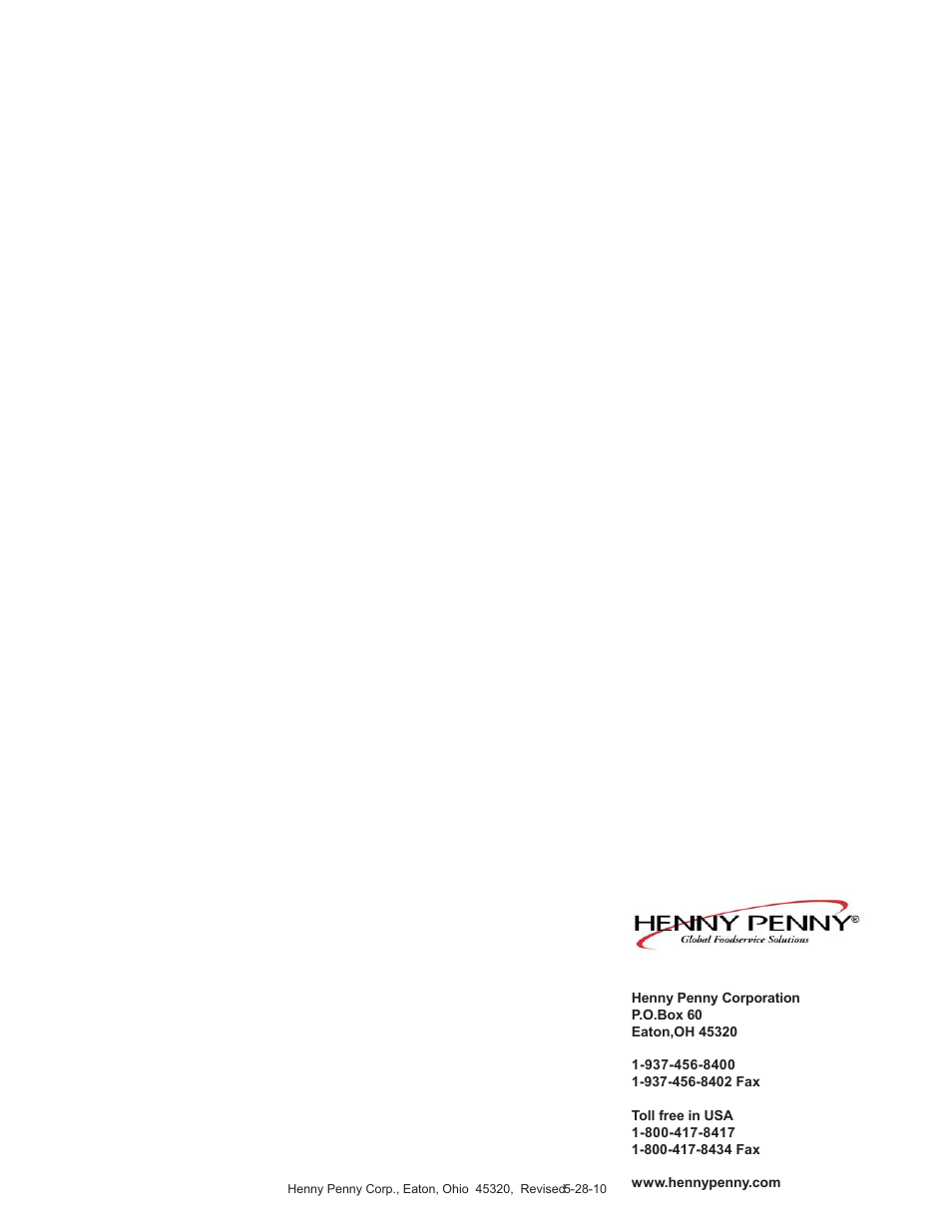 Henny Penny EVOLUTION ELITE EEG-141 User Manual | Page 72 / 72