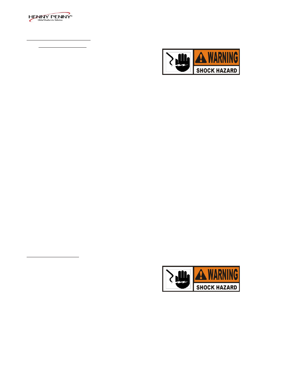 Henny Penny HCS-2 User Manual | Page 12 / 59