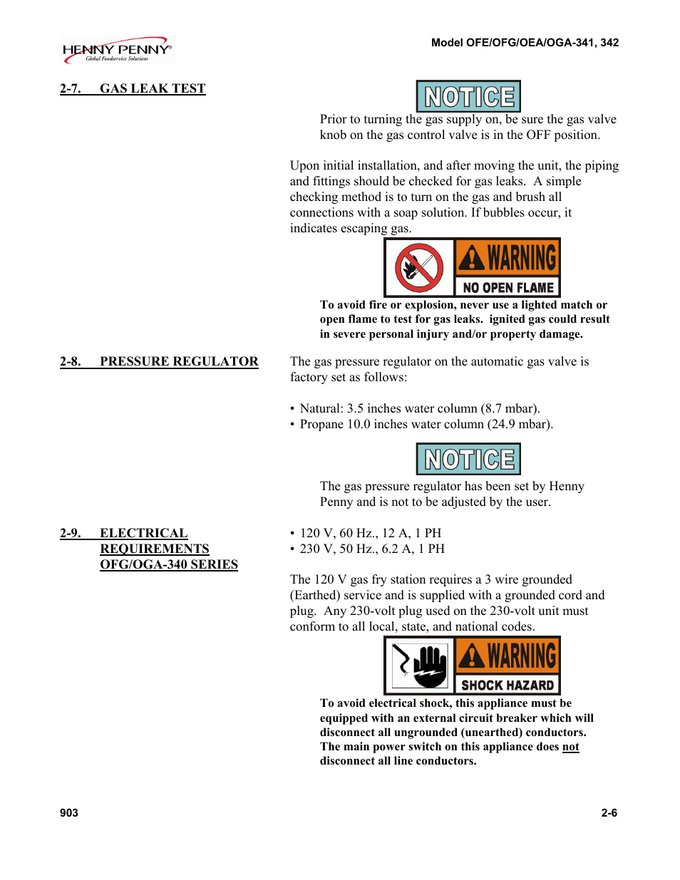 Henny Penny OFE-341 User Manual | Page 6 / 8