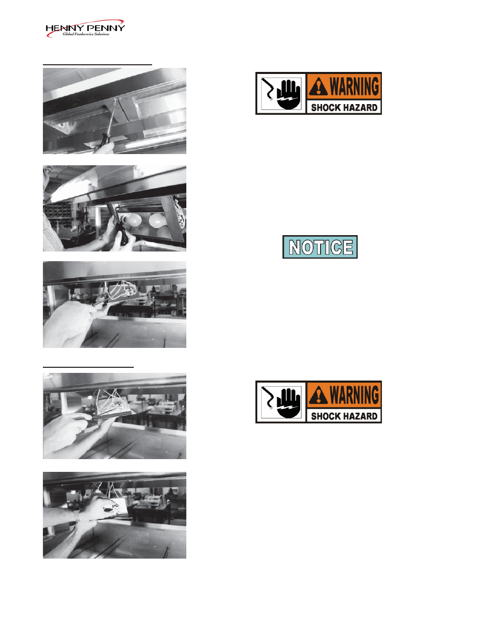 Henny Penny ISLAND WARMER HMI-105 User Manual | Page 10 / 34