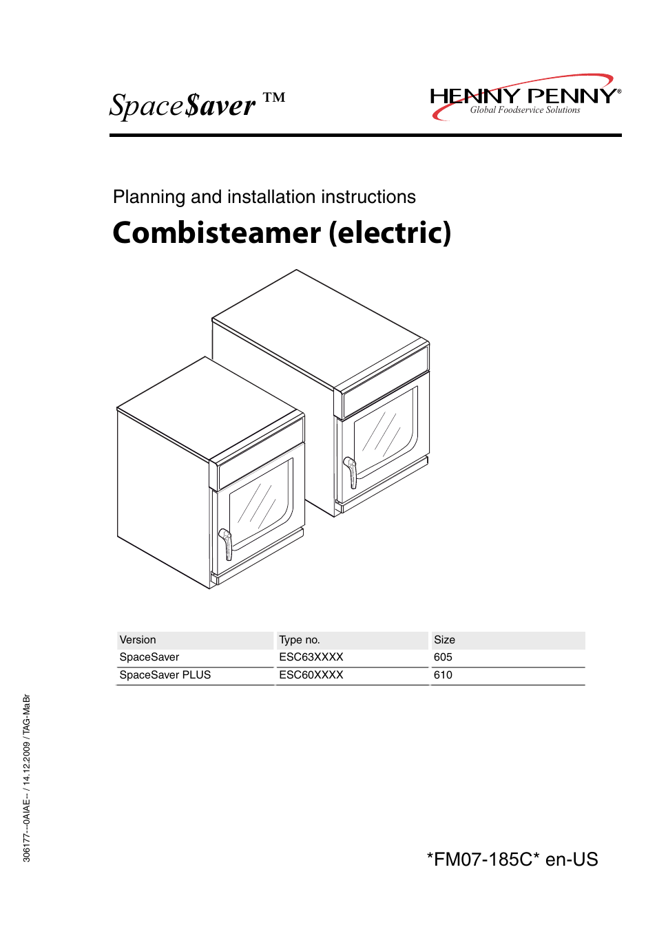 Henny Penny SPACE SAVER 605ESC63XXXX User Manual | 36 pages