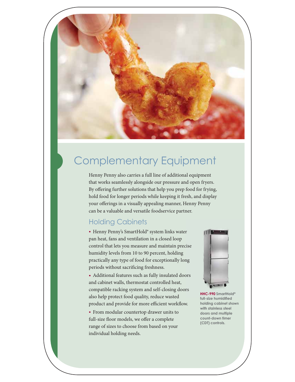 Complementary equipment, Holding cabinets | Henny Penny FM03-681 User Manual | Page 10 / 12