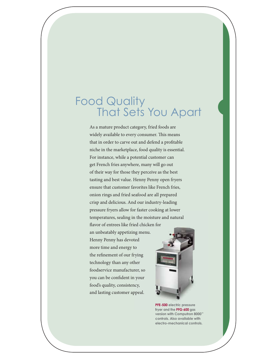 Food quality that sets you apart | Henny Penny FM03-681 User Manual | Page 5 / 12