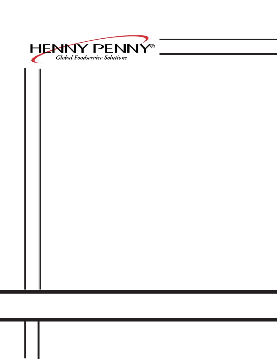 Henny Penny PRESSURE FRYERS 600 User Manual | 66 pages