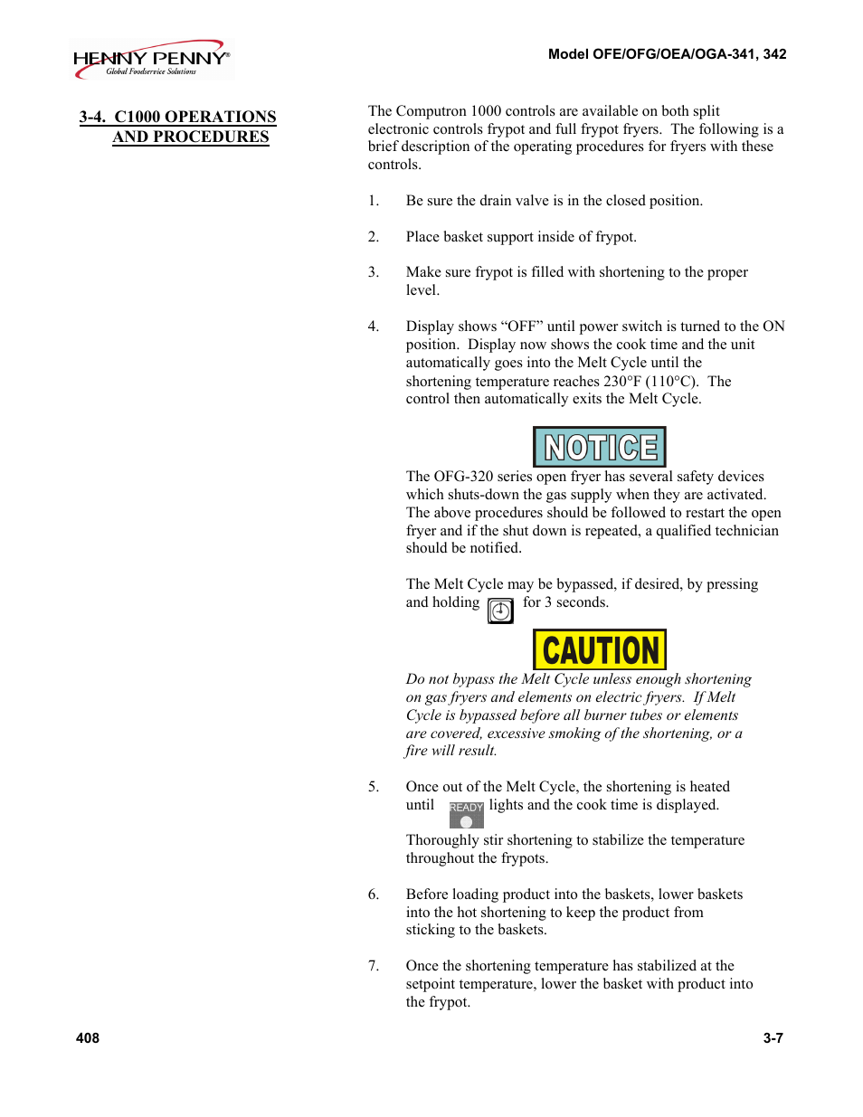 Henny Penny OEA User Manual | Page 7 / 22