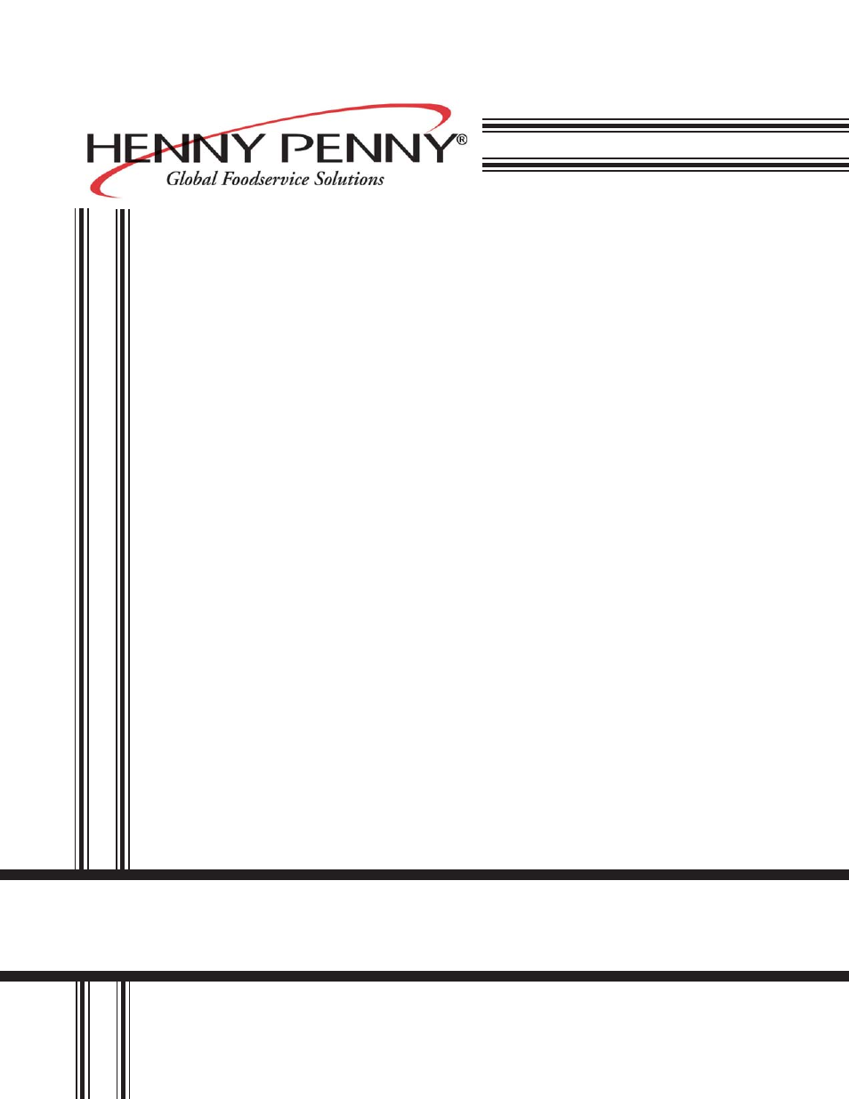 Henny Penny BCM-110 User Manual | 38 pages