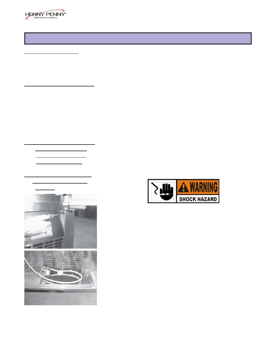 Section 2 | Henny Penny BCM-110 User Manual | Page 11 / 38