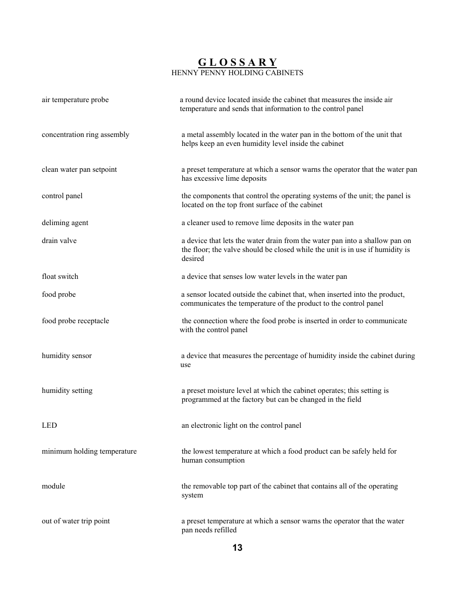 Henny Penny DCW-2 User Manual | Page 17 / 18