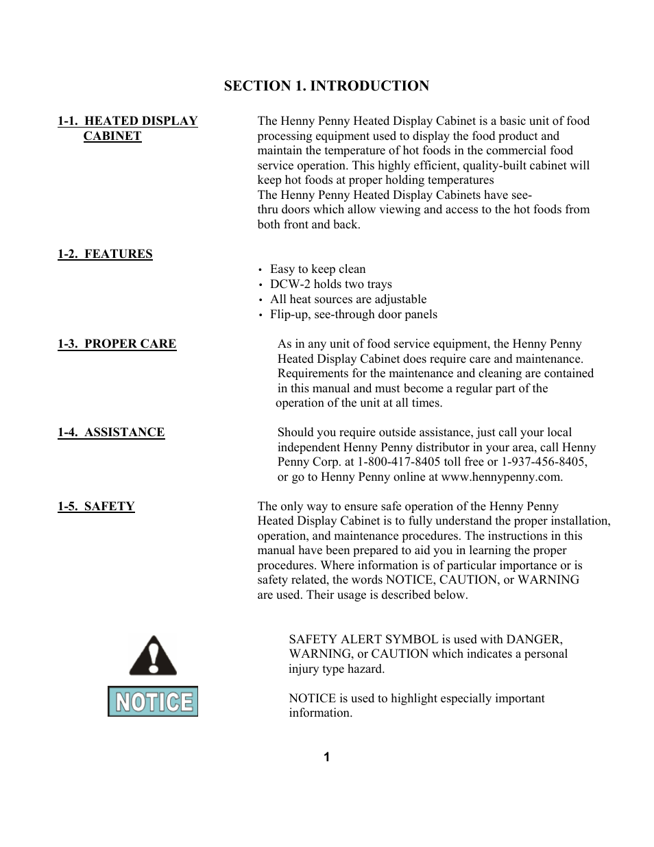 Henny Penny DCW-2 User Manual | Page 5 / 18