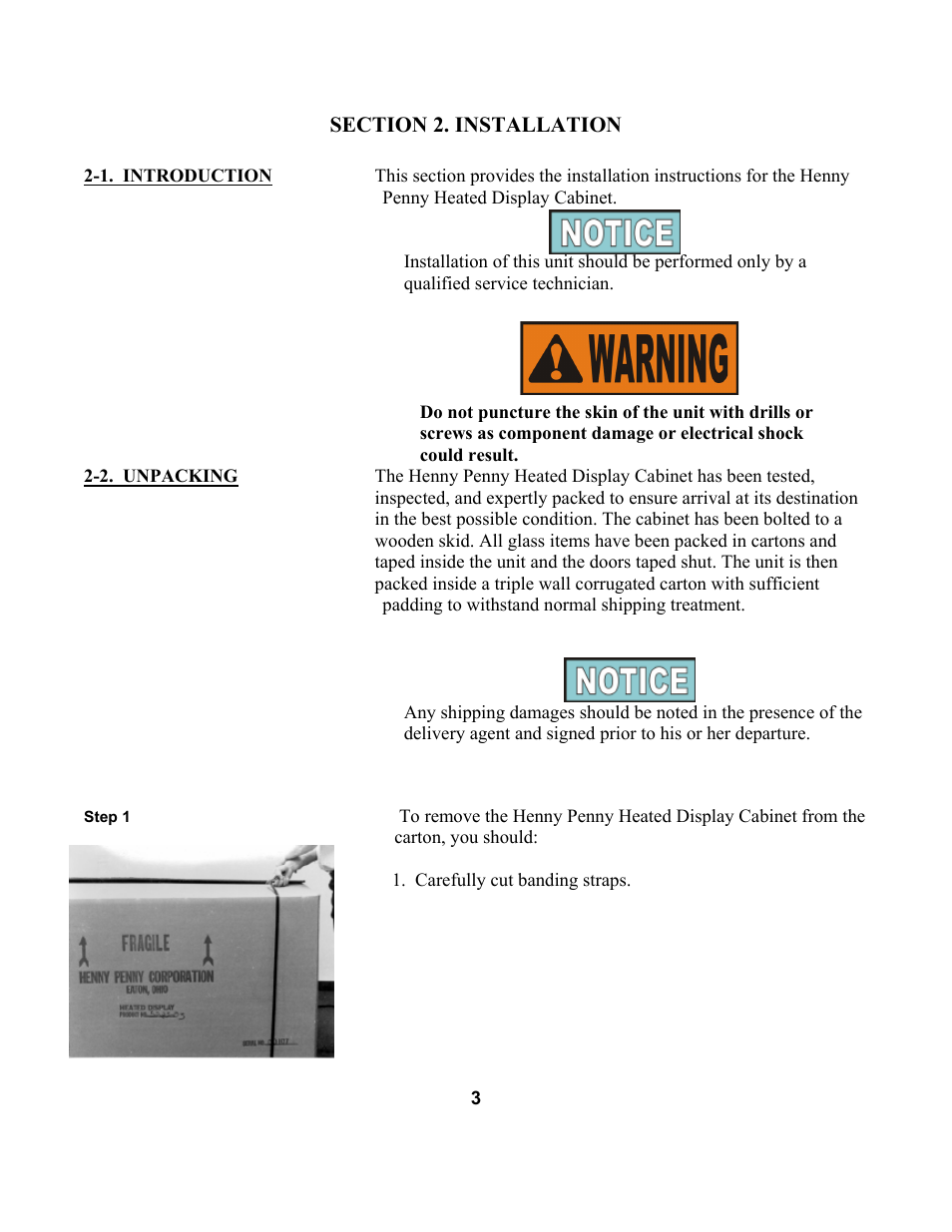 Henny Penny DCW-2 User Manual | Page 7 / 18