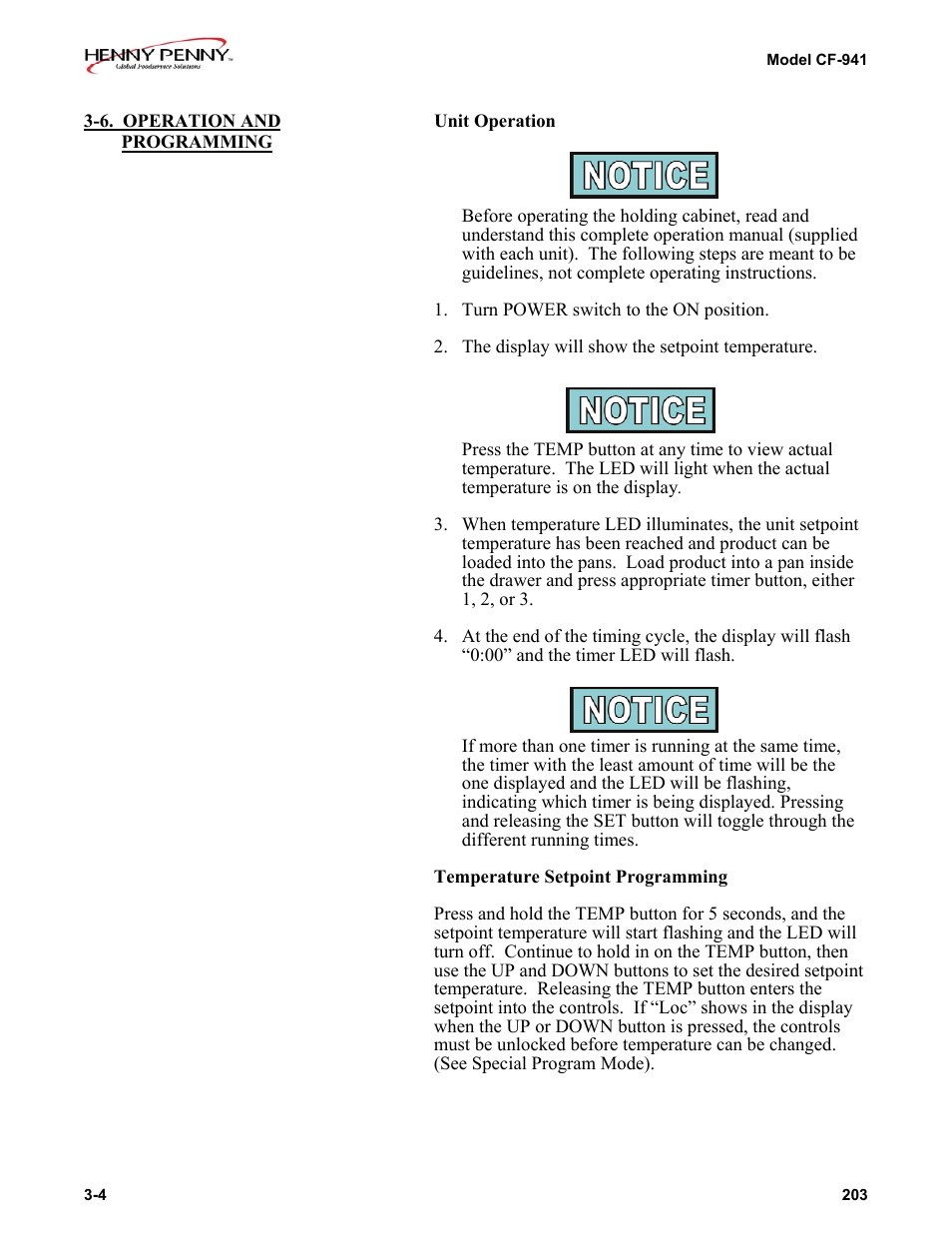 Henny Penny CF-941 User Manual | Page 14 / 19
