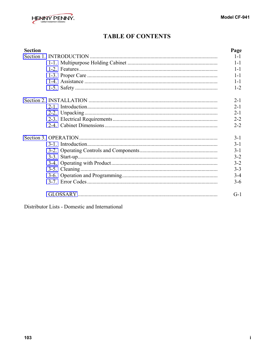 Henny Penny CF-941 User Manual | Page 5 / 19