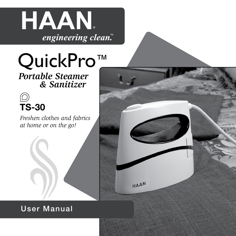 Haan QUICKPRO TS-30 User Manual | 20 pages