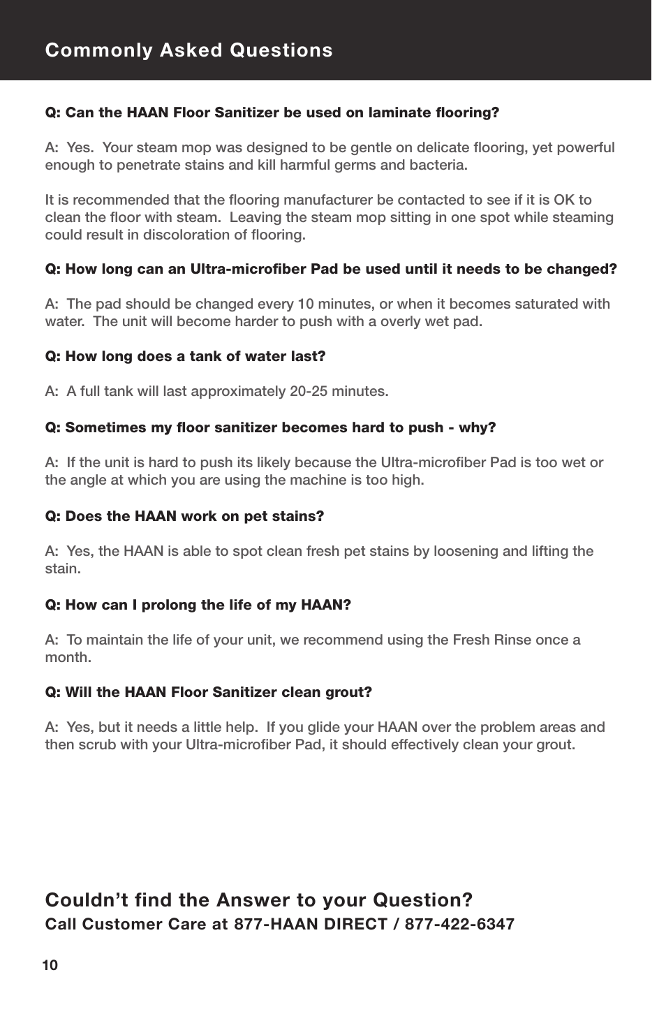 Haan SWIFT SI-25 User Manual | Page 12 / 16