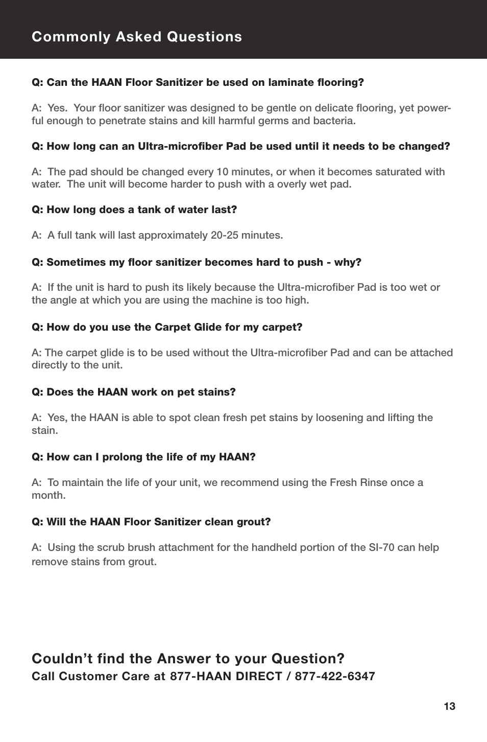 Haan MULTI SI-70 User Manual | Page 15 / 19
