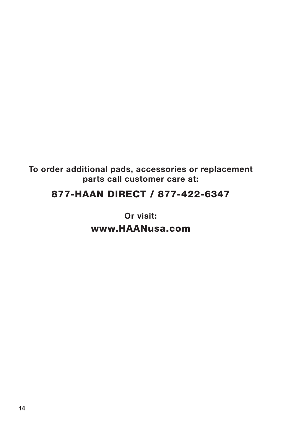 Haan MULTI SI-70 User Manual | Page 16 / 19