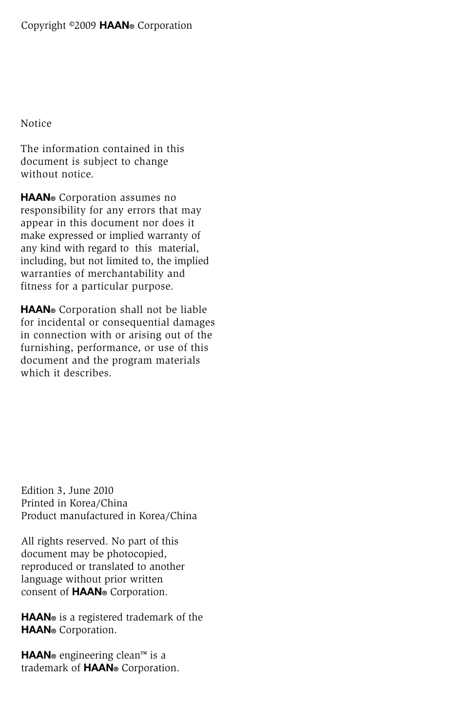 Haan GS-30 User Manual | Page 2 / 30