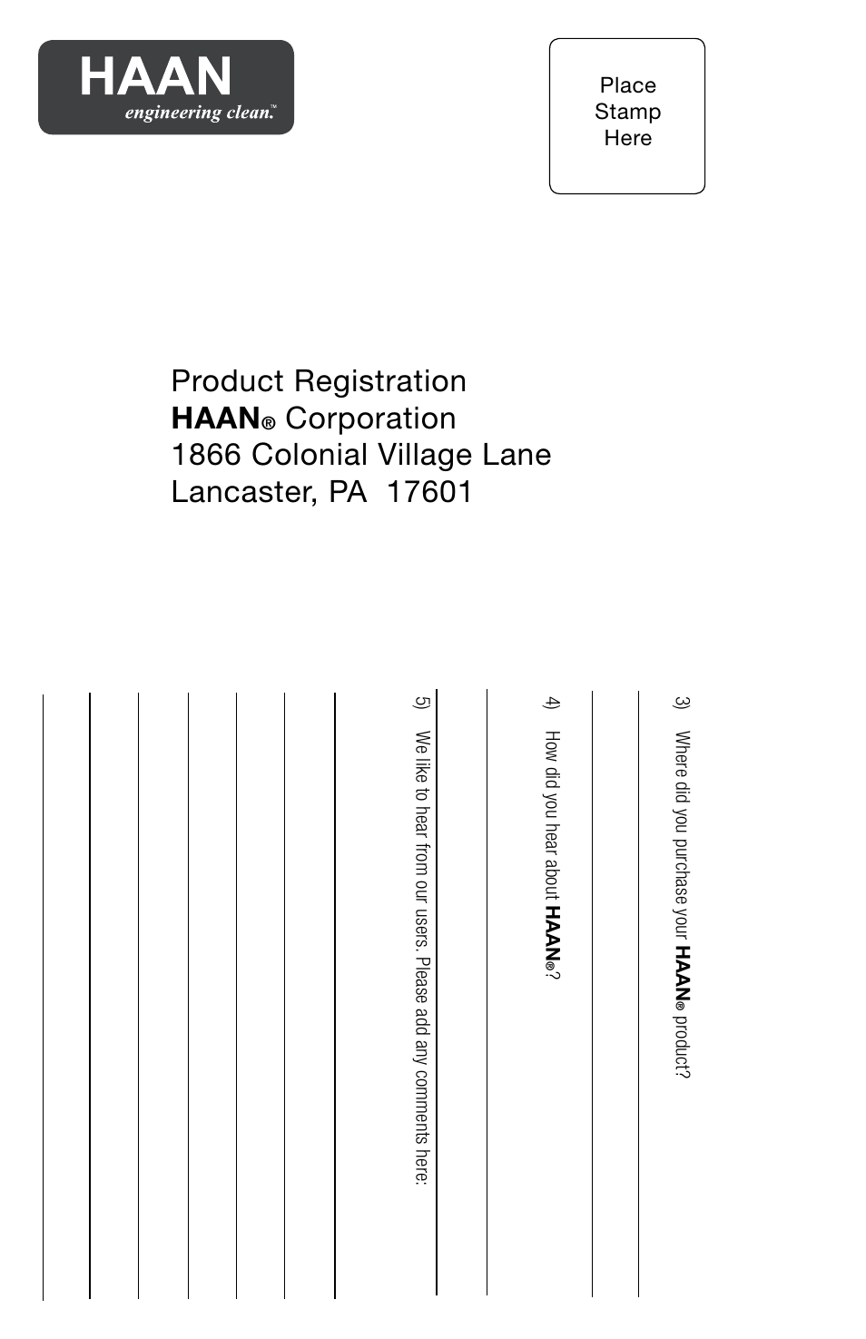 Product registration haan | Haan STEAM STATION GS-60 User Manual | Page 25 / 26