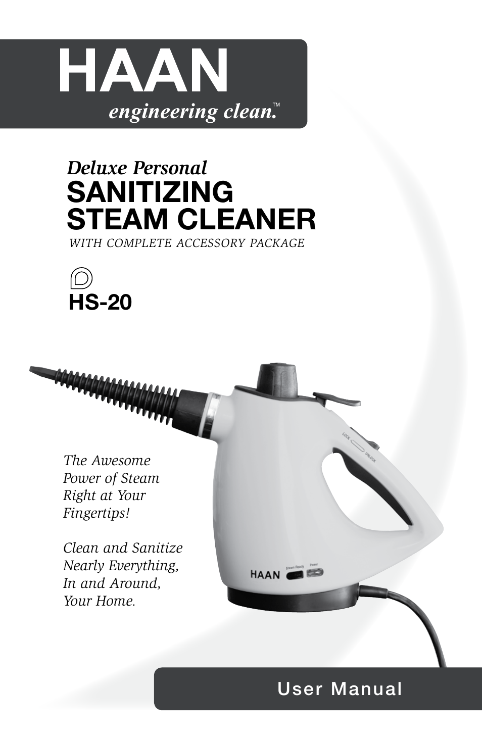 Haan Sanitizing Steam Cleaner HS-20 User Manual | 21 pages