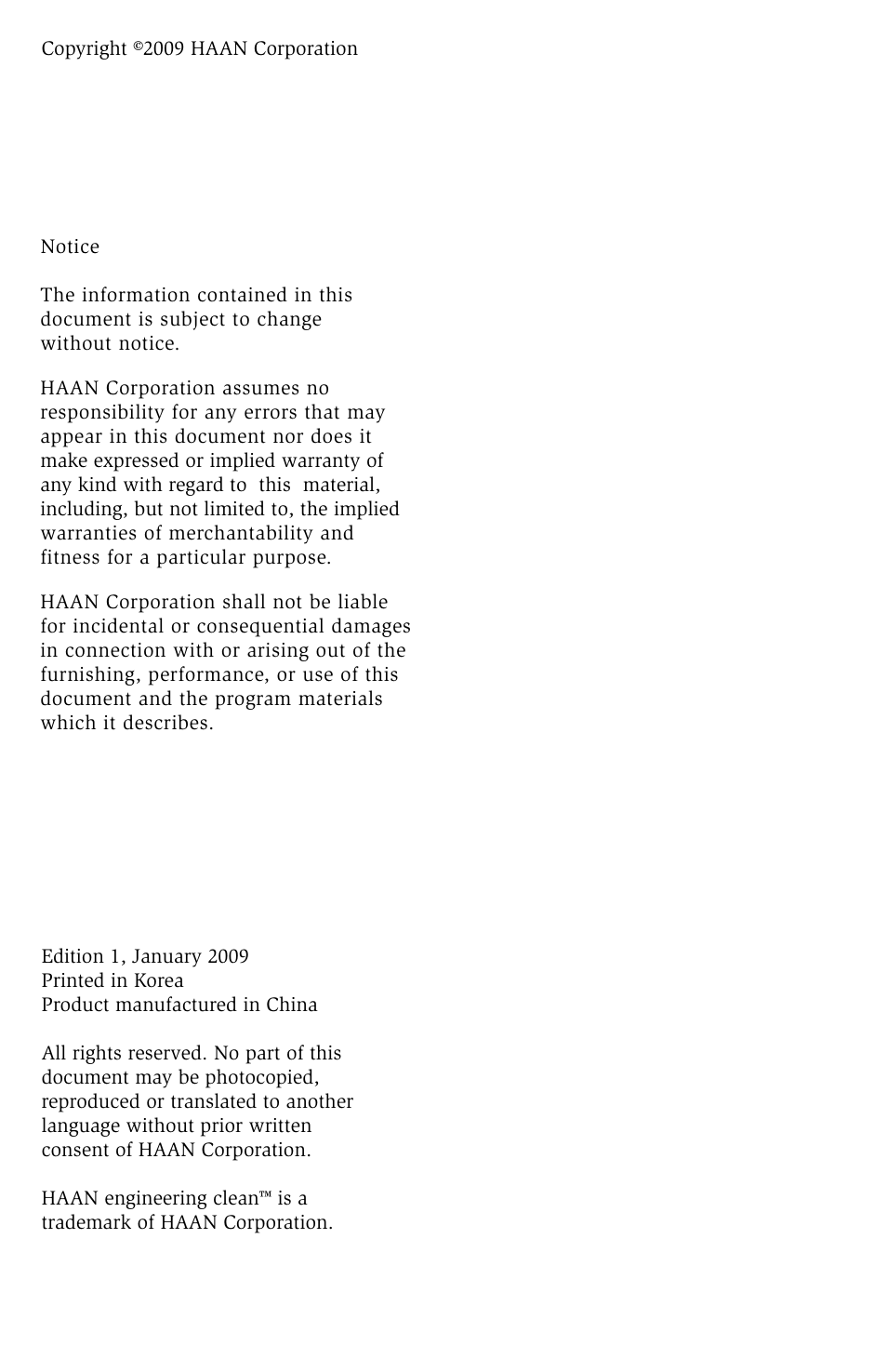 Haan Sanitizing Steam Cleaner HS-20 User Manual | Page 2 / 21