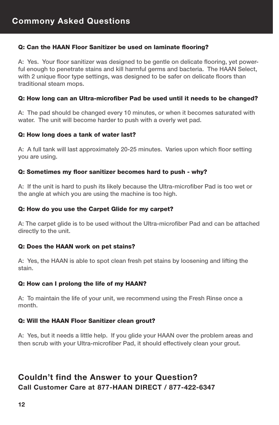 Haan SELECT SI-60 User Manual | Page 14 / 18