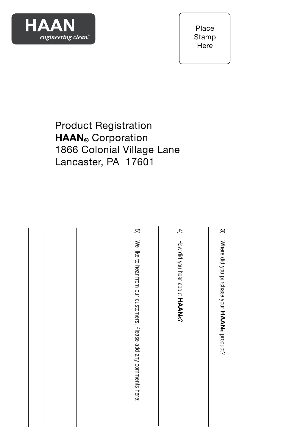 Product registration haan | Haan SV-60 User Manual | Page 30 / 31